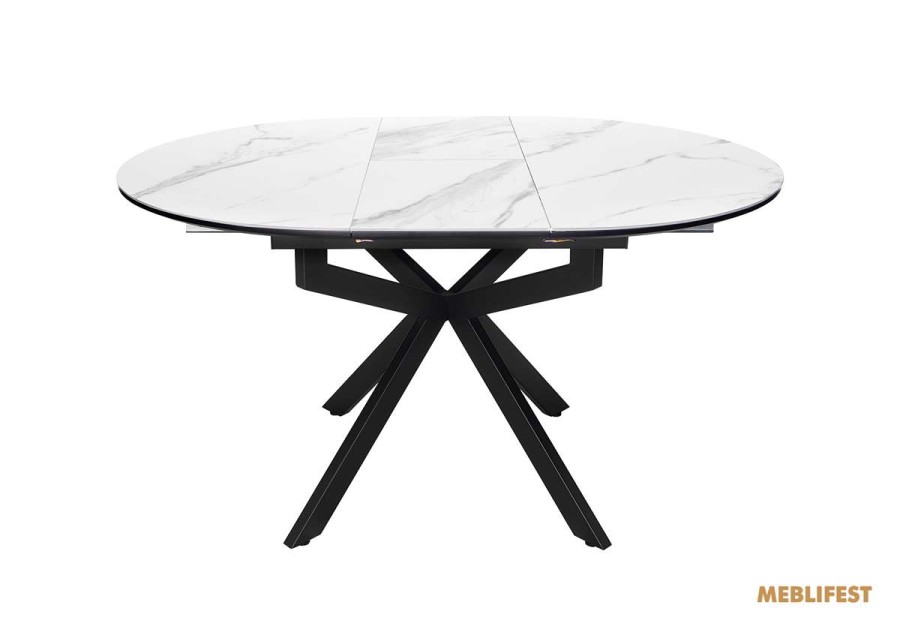 Обідній розкладний стіл Atlas-105R Snow White Matt