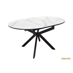 Обідній розкладний стіл Atlas-105R Snow White Matt