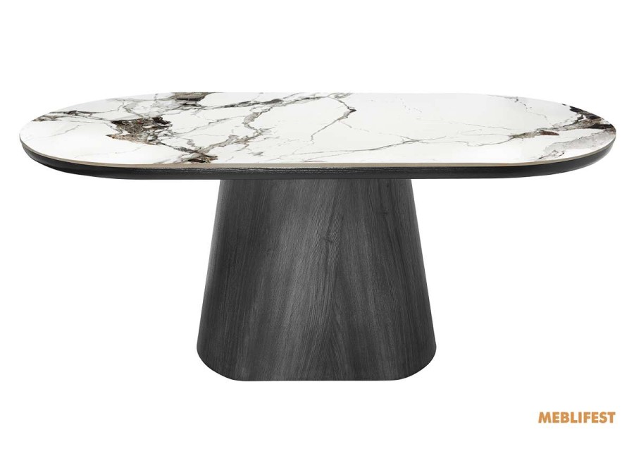 Обідній розкладний стіл Clement PP White Glossy 