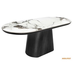 Обідній розкладний стіл Clement PP White Glossy 