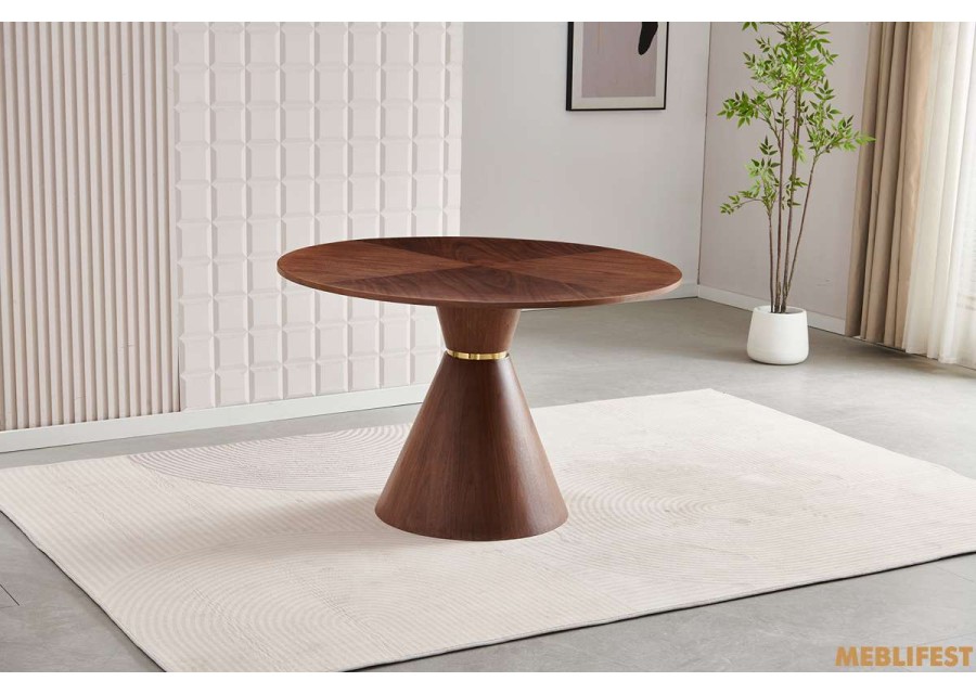 Обідній стіл Adison R120 Natural Walnut - 01