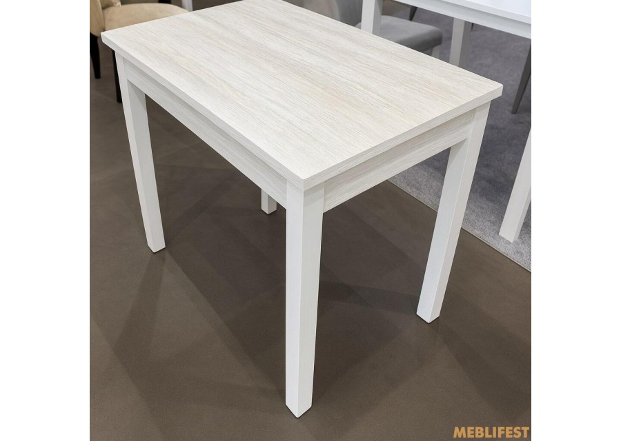 Обідній стіл - трансформер Ажур Білий/Аляска