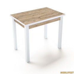 Обідній стіл - трансформер Ажур Дуб шервуд/білий