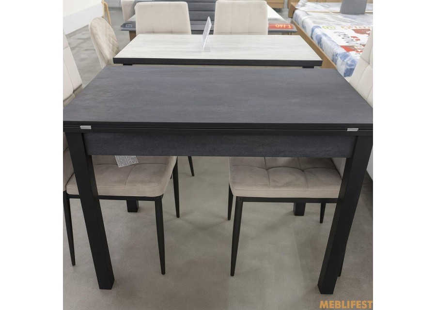 Обідній стіл - трансформер Ажур Венге/вугільний камінь