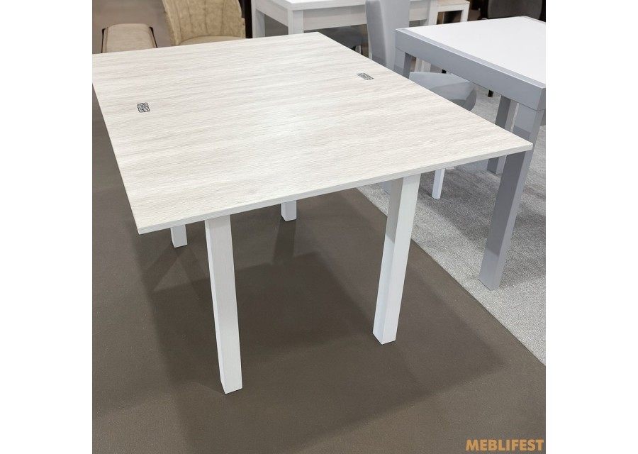 Обідній стіл - трансформер Ажур Білий/Аляска