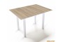 Обідній стіл - трансформер Ажур Білий/дуб сонома