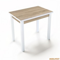 Обідній стіл - трансформер Ажур Білий/дуб сонома