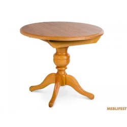 Круглий  розкладний обідній стіл Анжеліка Натуральний
