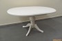 Круглий  розкладний обідній стіл Анжеліка Білий