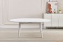 Обідній розкладний стіл Askold R Snow White Matt (White legs) 135