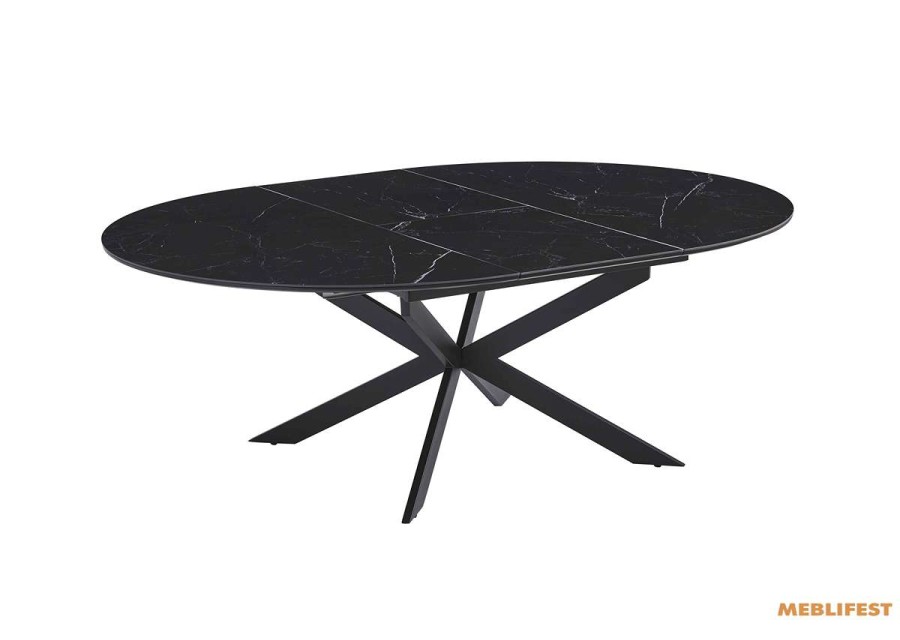 Обідній розкладний стіл Atlas-120R Shks Black Matt