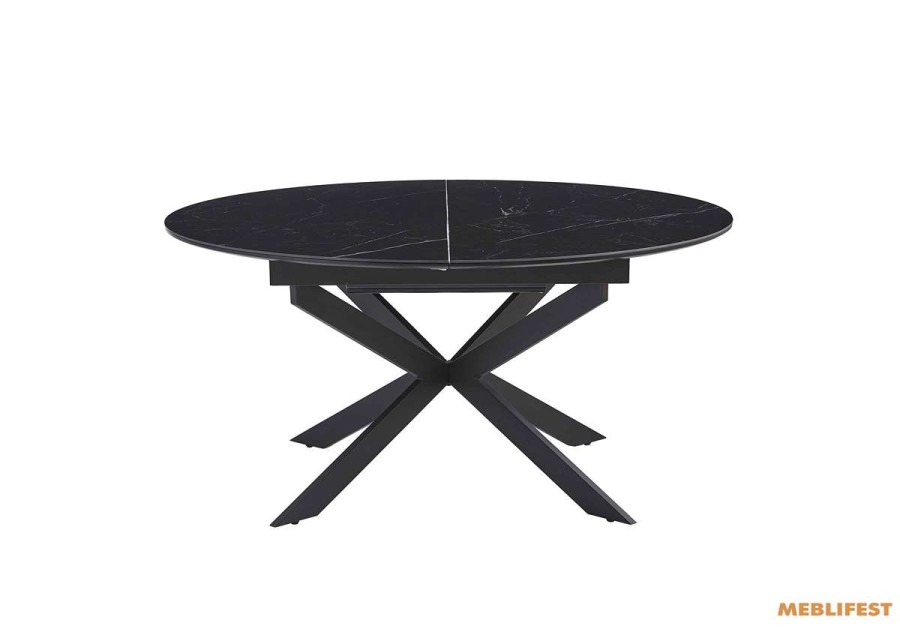 Обідній розкладний стіл Atlas-120R Shks Black Matt