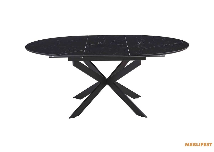 Обідній розкладний стіл Atlas-120R Shks Black Matt