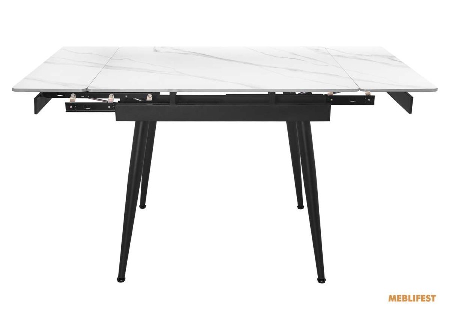 Обідній розкладний стіл  Connor Snow White Matt 90
