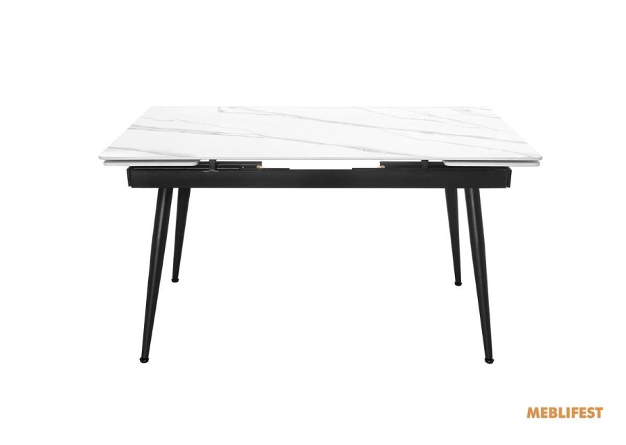 Обідній розкладний стіл  Connor Snow White Matt 120