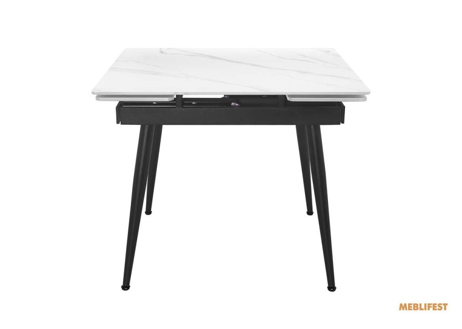 Обідній розкладний стіл  Connor Snow White Matt 90