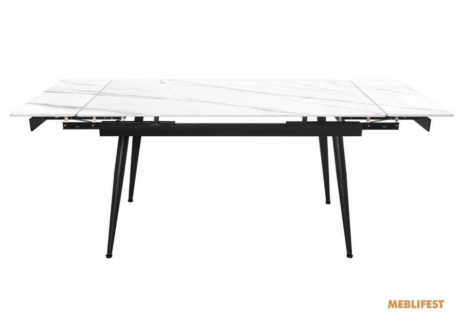 Обідній розкладний стіл  Connor Snow White Matt 120