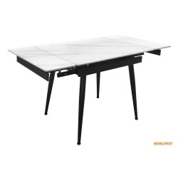 Обідній розкладний стіл  Connor Snow White Matt 90