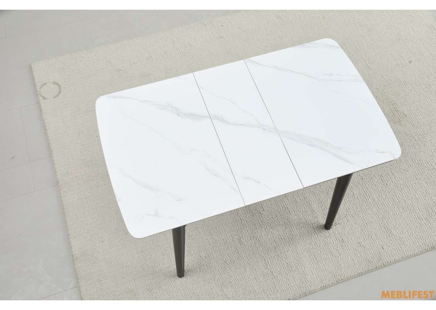 Обідній розкладний стіл Askold Snow White Matt 95