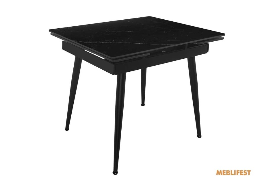 Обідній розкладний стіл  Connor Shks Black Matt 90