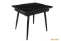 Обідній розкладний стіл  Connor Shks Black Matt 90