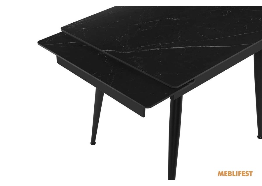 Обідній розкладний стіл  Connor Shks Black Matt 90