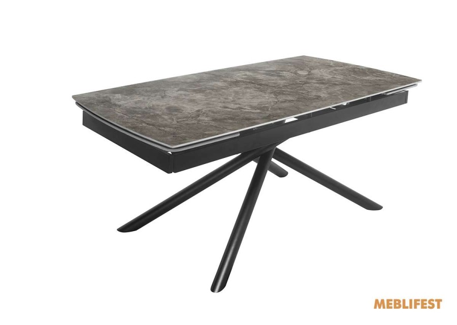 Обідній розкладний стіл Baolai Grey Glossy