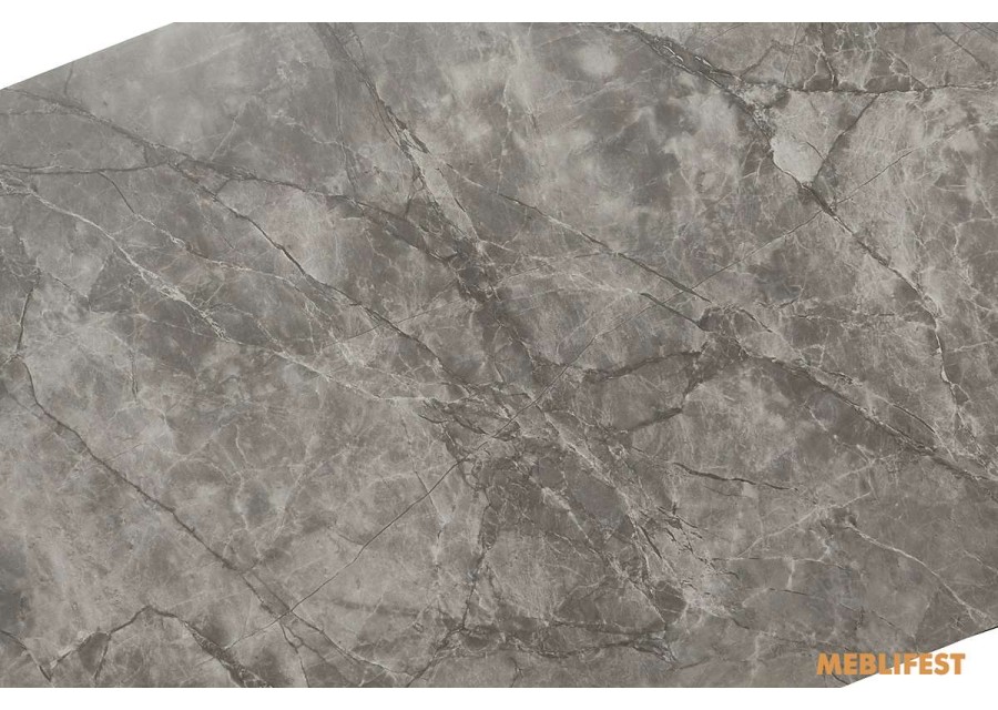 Обідній розкладний стіл Baolai Grey Glossy