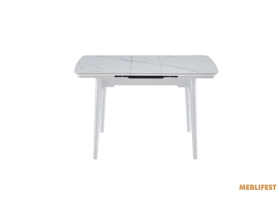 Обідній розкладний стіл Askold  White Legs Snow White Matt 95