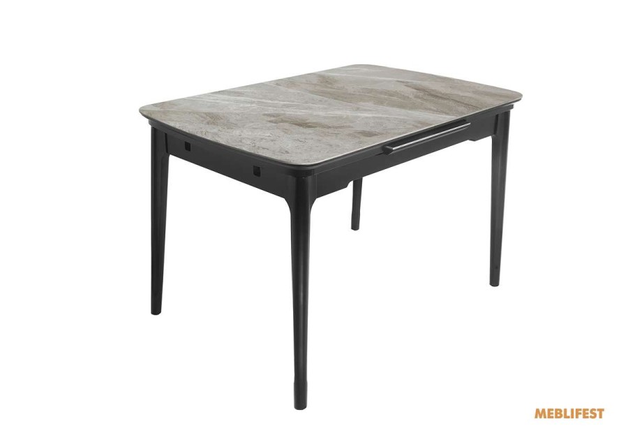 Обідній розкладний стіл Askold Italy Grey Glossy 120