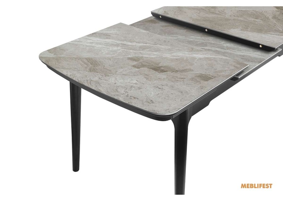 Обідній розкладний стіл Askold Italy Grey Glossy 120
