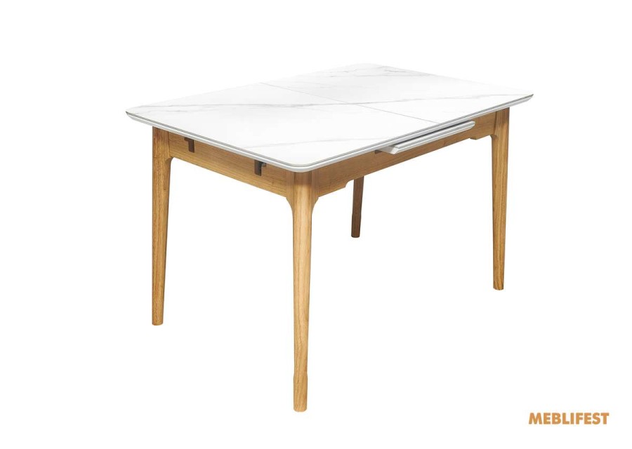 Обідній розкладний стіл Askold Nature Snow White Matt