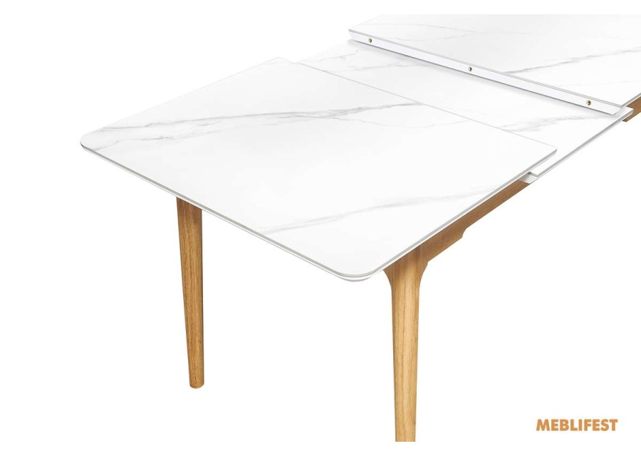 Обідній розкладний стіл Askold Nature Snow White Matt