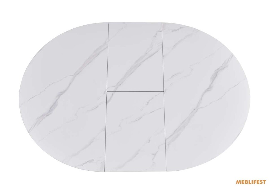 Обідній розкладний стіл Askold R Snow White Matt 135