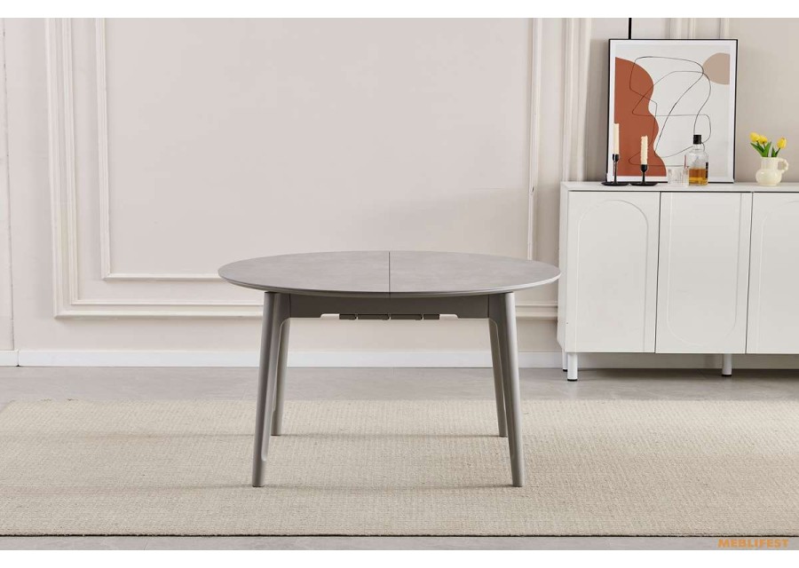 Обідній розкладний стіл Askold R Vic Light Grey (Grey legs)