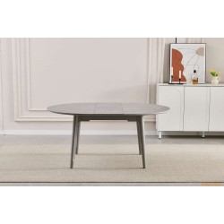 Обідній розкладний стіл Askold R Vic Light Grey (Grey legs)
