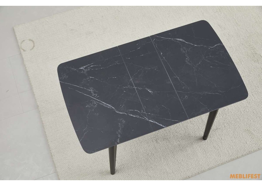 Обідній розкладний стіл Askold Shks Black Matt 95