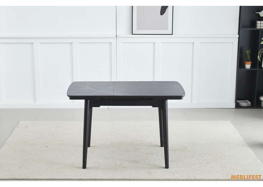 Обідній розкладний стіл Askold Shks Black Matt 95