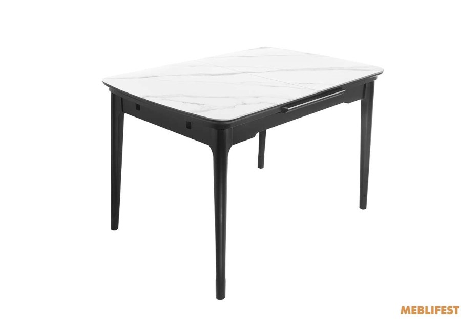 Обідній розкладний стіл Askold Snow White Matt 120