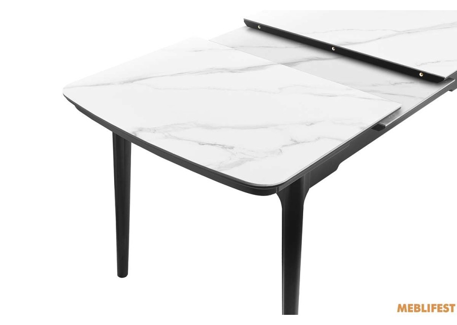 Обідній розкладний стіл Askold Snow White Matt 120