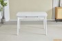 Обідній розкладний стіл Askold  White Legs Snow White Matt 120