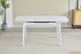 Обідній розкладний стіл Askold  White Legs Snow White Matt 120