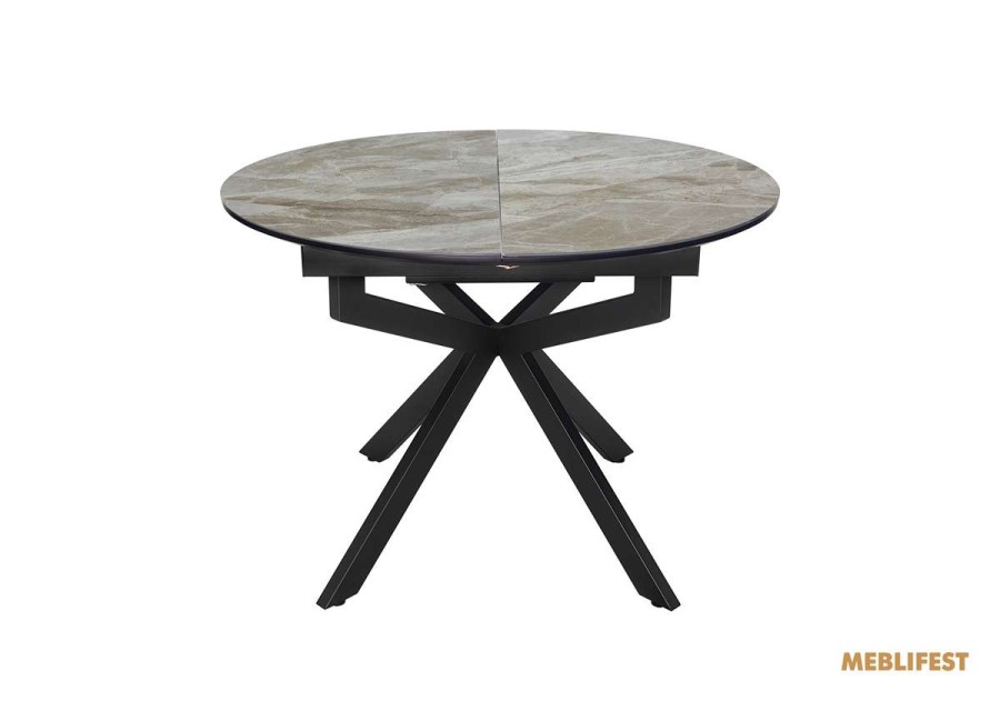 Обідній розкладний стіл Atlas-105R Italy Grey Glossy