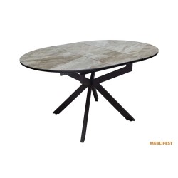 Обідній розкладний стіл Atlas-105R Italy Grey Glossy