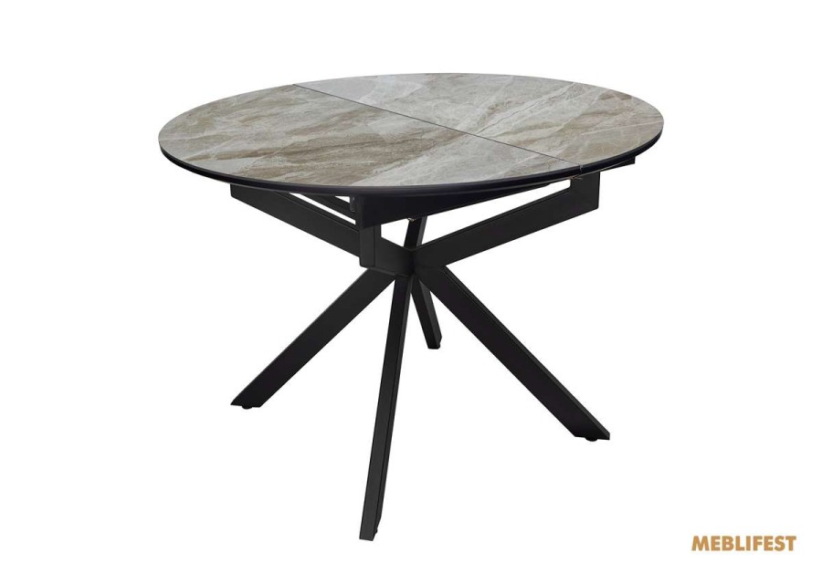 Обідній розкладний стіл Atlas-105R Italy Grey Glossy