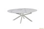 Обідній розкладний стіл Atlas-105R Snow White Matt (White legs)