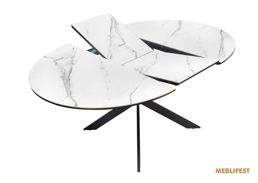 Обідній розкладний стіл Atlas-120R Snow White Matt