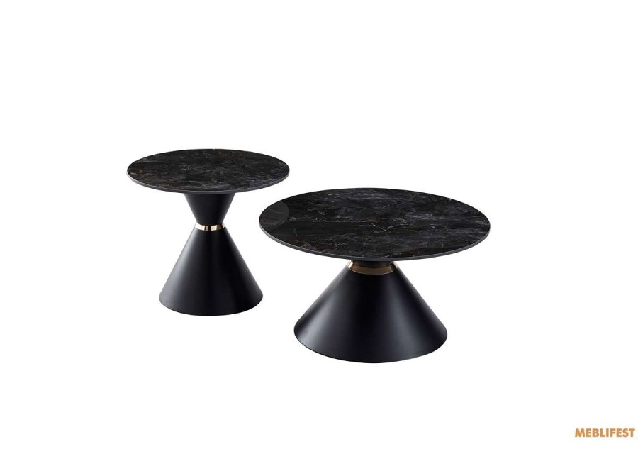 Комплект журнальних столів Borg Bass Black Glossy 