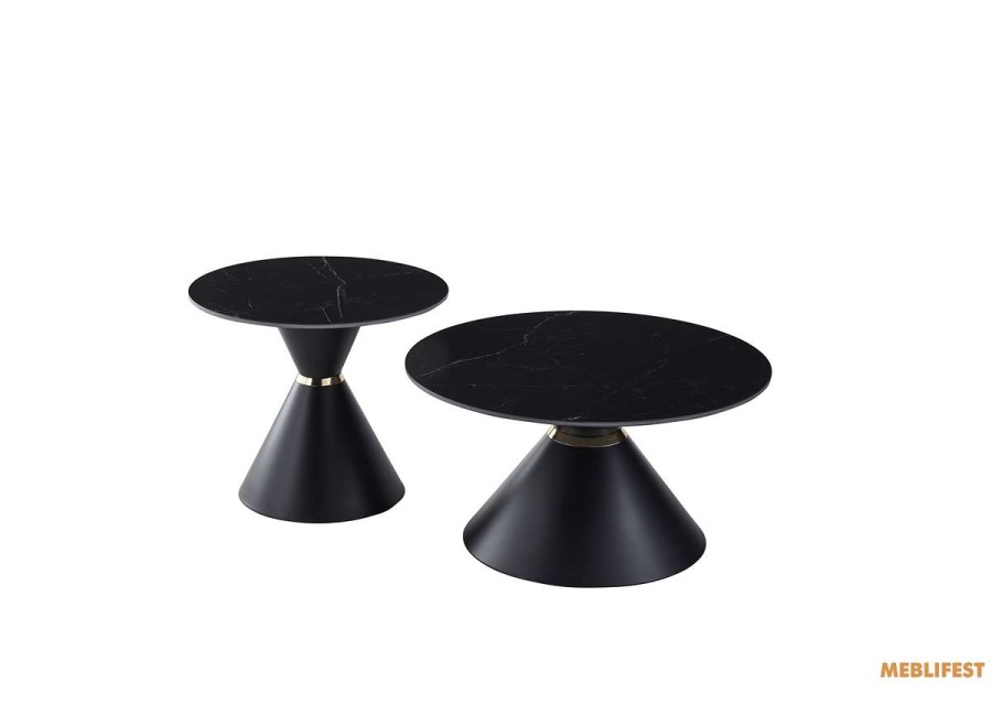 Комплект журнальних столів Borg Shks Black Matt