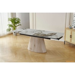 Обідній розкладний стіл Clement-T Wood Pandora Glossy 